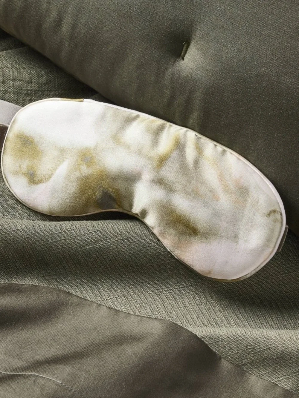 NEW Casaluna Green Watercolor Silk Eyemask